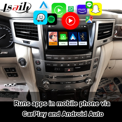 Antarmuka Lexus CarPlay untuk LX570 2013-2015 GX460 dengan Android Auto Nirkabel, Google Map