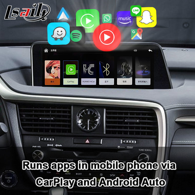 Antarmuka Lexus CarPlay untuk RX450H 2016-2022 RX350 Mendukung Nirkabel Android Auto, Kamera