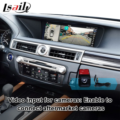 Antarmuka CarPlay Nirkabel untuk Lexus GS300h GS200t dengan Android Auto, mendukung Remote Control Joystick