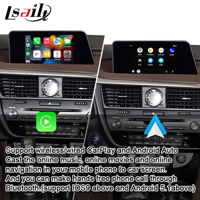Antarmuka Lsailt CarPlay untuk Lexus RX RX200T RX350 dengan Android Auto, Mirror Link, Google Map