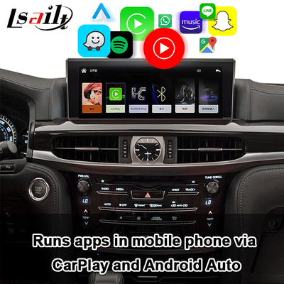 Dekoder CarPlay Nirkabel untuk Lexus LX LX570 LX460d 2017-2022 Revese Antarmuka Video Kamera