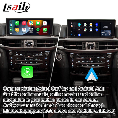 Dekoder CarPlay Nirkabel untuk Lexus LX LX570 LX460d 2017-2022 Revese Antarmuka Video Kamera
