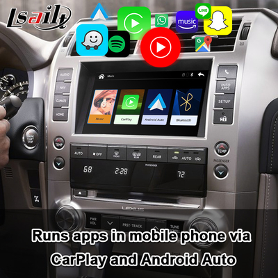 Pasang dan Mainkan Antarmuka CarPlay untuk Lexus GX460 2014-2021 LX570 RX NX dengan Android Auto Nirkabel