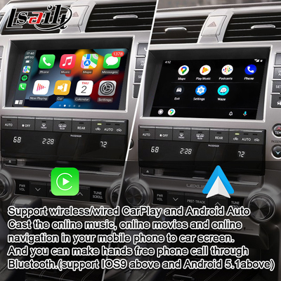 Pasang dan Mainkan Antarmuka CarPlay untuk Lexus GX460 2014-2021 LX570 RX NX dengan Android Auto Nirkabel