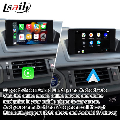 Modul CarPlay Nirkabel Lsailt untuk Lexus CT200 2013-2022 dengan Android Auto, Google Map