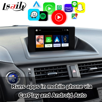 Modul CarPlay Nirkabel Lsailt untuk Lexus CT200 2013-2022 dengan Android Auto, Google Map