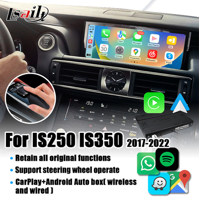 Antarmuka Lexus CarPlay untuk Antarmuka Kamera Lexus IS IS250 IS350 IS300 dengan Android Auto