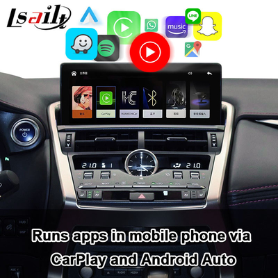 Lsailt Lexus CarPlay Interface untuk NX NX200T, NX300h 2016-2022 dengan Sistem Linux, Mirror Link