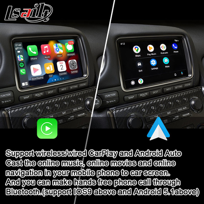 Antarmuka Carplay untuk Nissan GT-R GTR R35 2008-2017 Nirkabel Terintegrasi Android Auto, Mirror Link