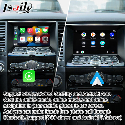 Wireless Apple CarPlay Android Auto Antarmuka Upgrade Layar Asli Untuk Infiniti FX Q QX