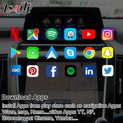 Antarmuka Video Multimedia Android Terintegrasi OEM dengan CarPlay Nirkabel, Android Auto, YouTube