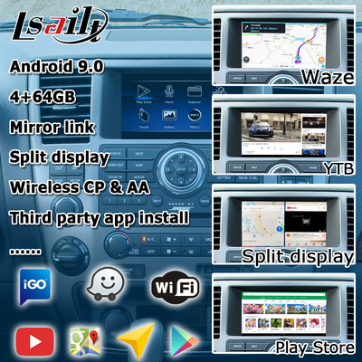 Antarmuka video Android carplay android auto box untuk Nissan Armada TA60 2008-2015