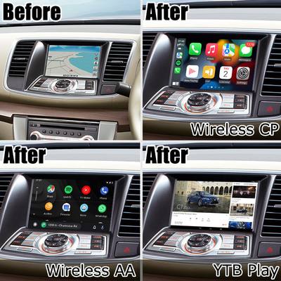 Antarmuka video Android Nissan Teana J32 dengan carplay nirkabel android terintegrasi otomatis