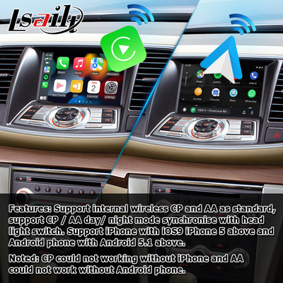 Antarmuka video Android Nissan Teana J32 dengan carplay nirkabel android terintegrasi otomatis
