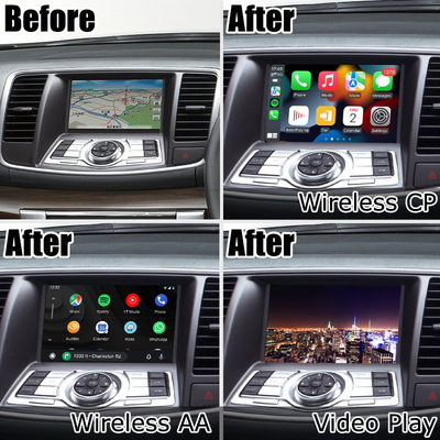 Modul solusi peningkatan otomatis Android Carplay nirkabel gaya pabrik Nissan Teana J32 gaya OEM