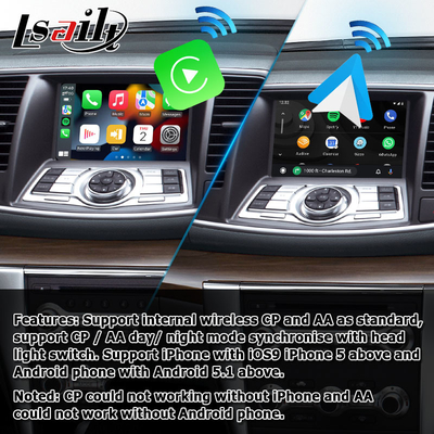 Modul solusi peningkatan otomatis Android Carplay nirkabel gaya pabrik Nissan Teana J32 gaya OEM