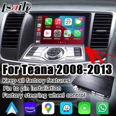 Modul solusi peningkatan otomatis Android Carplay nirkabel gaya pabrik Nissan Teana J32 gaya OEM