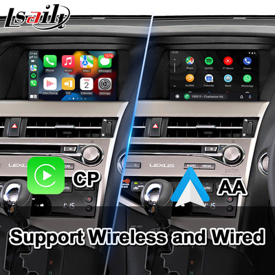 Antarmuka Video Carplay Android Lsailt untuk Kontrol Mouse Lexus RX270 RX350 RX450h 2012-2015