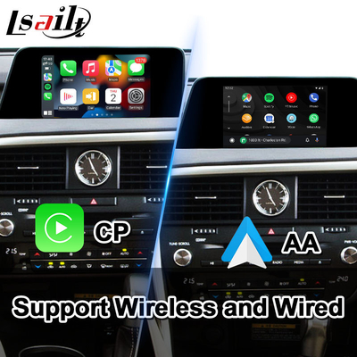 Antarmuka Multimedia Android Lsailt untuk Kontrol Mouse Lexus RX200T RX350 RX300 RX 2016-2019