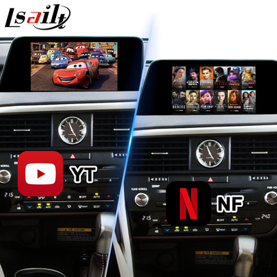 Antarmuka Multimedia Android Lsailt untuk Kontrol Mouse Lexus RX200T RX350 RX300 RX 2016-2019