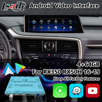 Lsailt Android Carplay Interface untuk Lexus RX 450h 200T 350 450L 350L 300 F Sport 2016-2019
