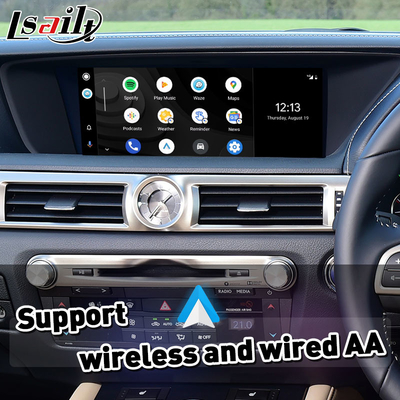 Wireless Android Auto Carplay Interface untuk Lexus GS300h GS200t GS350 GS450h GSF GS L10 2016-2020