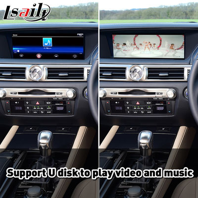 Lsailt Wireless Android Auto Carplay Interface untuk Lexus GS300h GS200t GS350 GS450h GSF GS L10 2016-2020