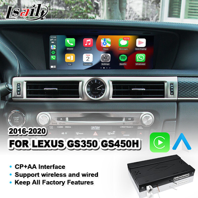 Android Auto & Carplay Interface untuk Lexus GS 350 200t 300h 450h AWD F Sport 2016-2020