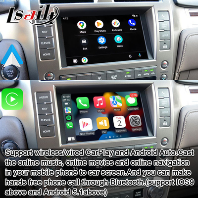Lexus CarPlay Interface untuk GX460 GX400 2014- dengan Wireless Android Auto oleh Lsailt
