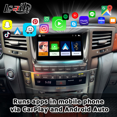 Wireless CarPlay Interface untuk Lexus LX570 2013-2015 LX460d GX460 GX400 Navigasi Android Auto Box oleh Lsailt