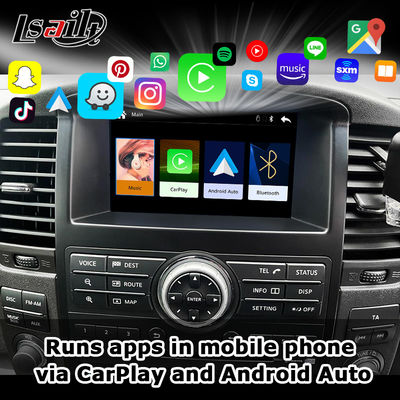 Wireless Apple Carplay Interface untuk Pathfinder R51 D40 Navara 08IT dengan Android Auto, Bluetooth, WiFi, YouTube Music