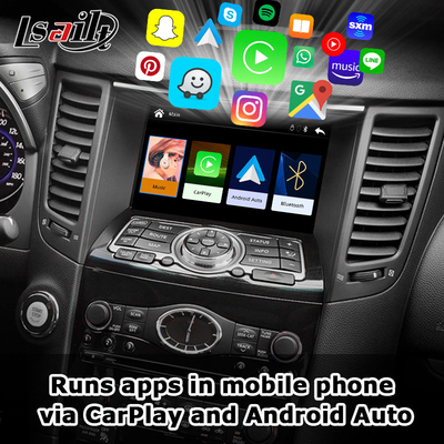 Lsailt CarPlay Interface untuk Infiniti QX70 FX50 FX35 FX37 2011-2018 Android Auto Decoder, Pin to Pin Instalasi