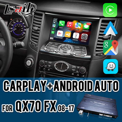 Lsailt CarPlay Interface untuk Infiniti QX70 FX50 FX35 FX37 2011-2018 Android Auto Decoder, Pin to Pin Instalasi