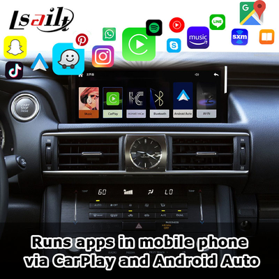 Pin to Pin Apple CarPlay Interface untuk Lexus IS IS250 IS350 IS300 IS200t 2013-2021 Android Auto Decoder, Mirror Link