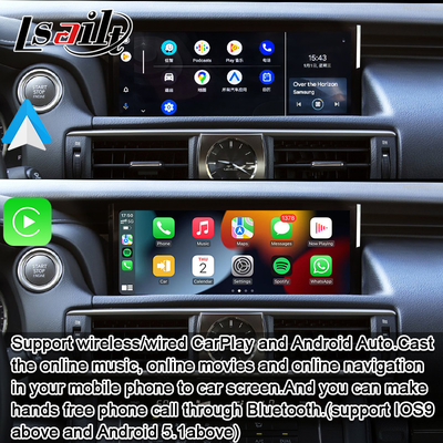 Pin to Pin Apple CarPlay Interface untuk Lexus IS IS250 IS350 IS300 IS200t 2013-2021 Android Auto Decoder, Mirror Link