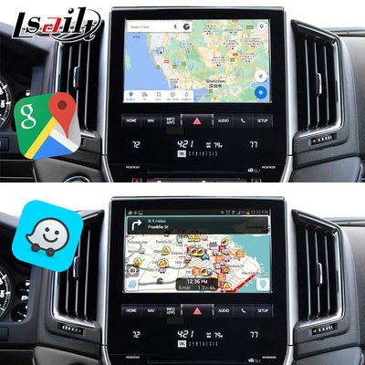 Antarmuka Video Multimedia Android 13 untuk Land Cruiser LC200 VXR VX GXL Sahara V8 2013-2021 Peningkatan Layar OEM dengan CarPlay Nirkabel, YouTube