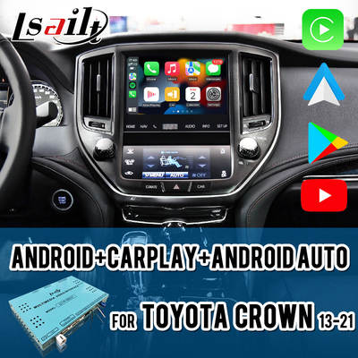 Lsailt CarPlay Android Multimedia Video Interface untuk Toyota Crown, Tidak ada kerusakan Instalasi, dengan YouTube, NetFlix
