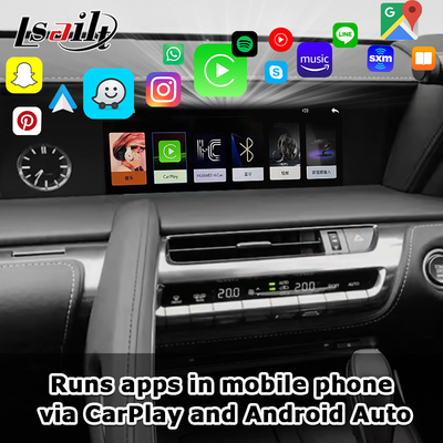 Wireless CarPlay Interface Integrated OEM Screen untuk Lexus LX570 LX460d 2016-2021 Android Auto Video Interface