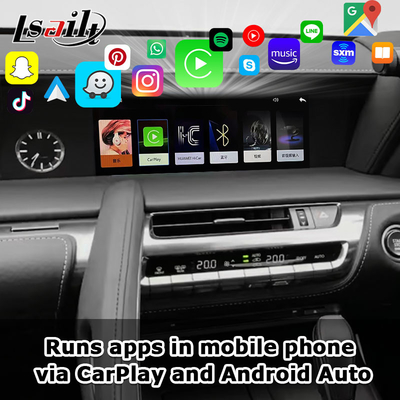 Wireless CarPlay Interface Integrated OEM Screen untuk Lexus LX570 LX460d 2016-2021 Android Auto Video Interface