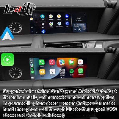 Wireless CarPlay Interface Integrated OEM Screen untuk Lexus LX570 LX460d 2016-2021 Android Auto Video Interface
