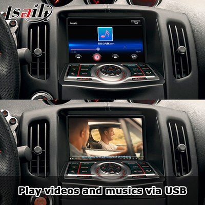 Lsailt Carplay Interface Box untuk Nissan 370Z 2010-2020 Android Auto Support Perintah Suara, Kontrol Kemudi
