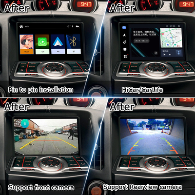 Lsailt Carplay Interface Box untuk Nissan 370Z 2010-2020 Android Auto Support Perintah Suara, Kontrol Kemudi