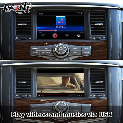 Pin to Pin CarPlay Interface untuk Nissan Patrol Y62, Pathfinder, Armada Termasuk Android Auto, Google Map, Waze