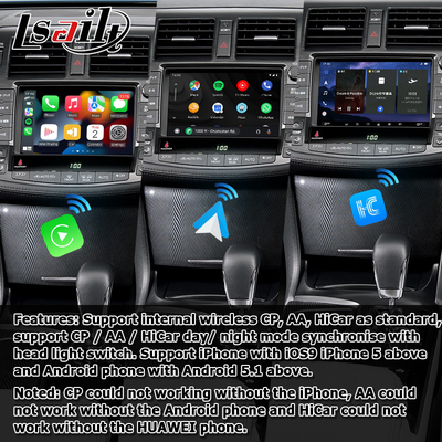 Toyota Crown GRS204 URS206 UZS207 S200 Android nirkabel Carplay Android Auto 8+128GB didukung oleh Qualcomm
