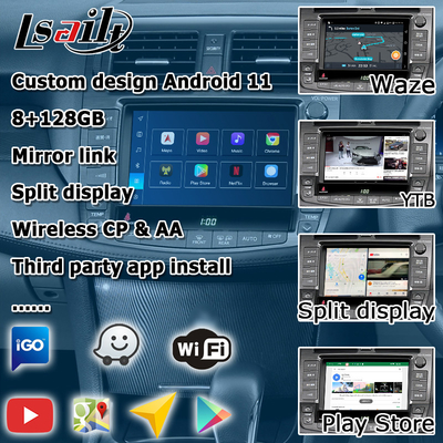 Toyota Crown GRS204 URS206 UZS207 S200 Android nirkabel Carplay Android Auto 8+128GB didukung oleh Qualcomm