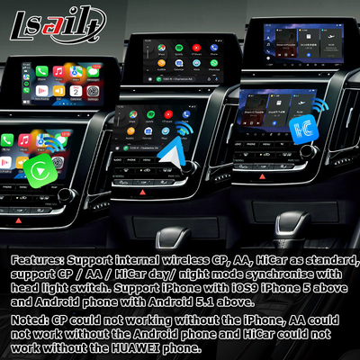 Toyota Crown S220 Android multimedia nirkabel carplay android auto didukung oleh Qualcomm 8+128GB