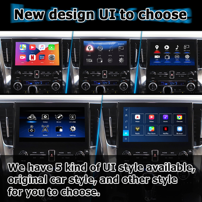 Toyota Alphard Vellfire AH30 seri Android Carplay kotak antarmuka Qualcomm 6125 8+128GB