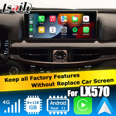 Lexus LX570 LX450d antarmuka video Android dukungan carplay android auto Qualcomm 8+128GB Android 11