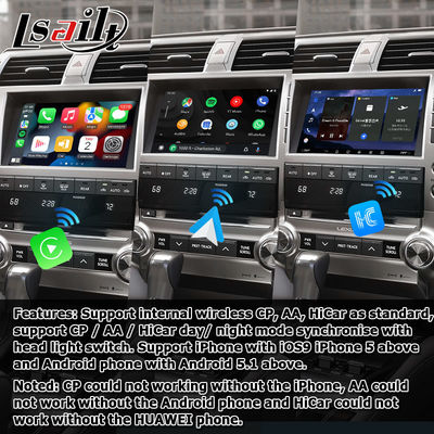 Antarmuka video multimedia Lexus GX460 Android 13 Carplay android auto