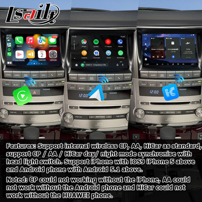 Lexus LX570 2013-2015 berbasis antarmuka video android pada Qualcomm 8+128GB Android 11